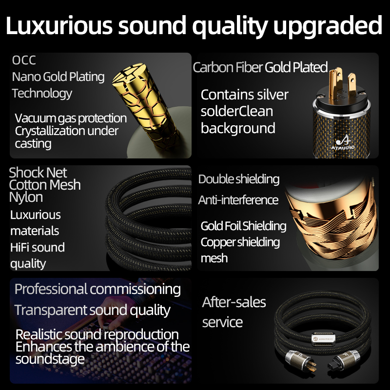 ATAUDIO HiFi Power Cable with  – Carbon Filter Inline Bewertung und Preis