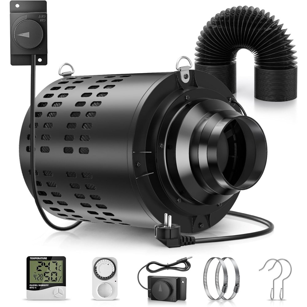 110mm/4.3Inch Exhaust Fan Inli – Carbon Filter Inline Bewertung und Preis